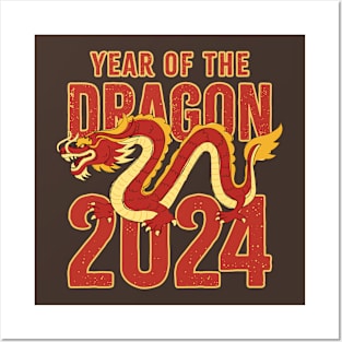 Year Of Dragon - Retro Posters and Art